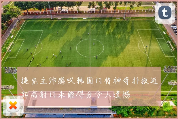 捷克主帅感叹韩国门将神奇扑救近距离射门未能得分令人遗憾
